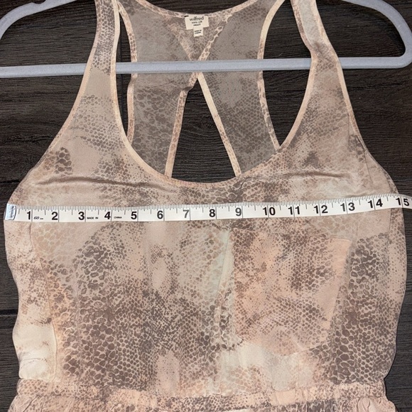 Aritzia Wilfred Silk Snakeskin Print Dress Size Small - Picture 10 of 12